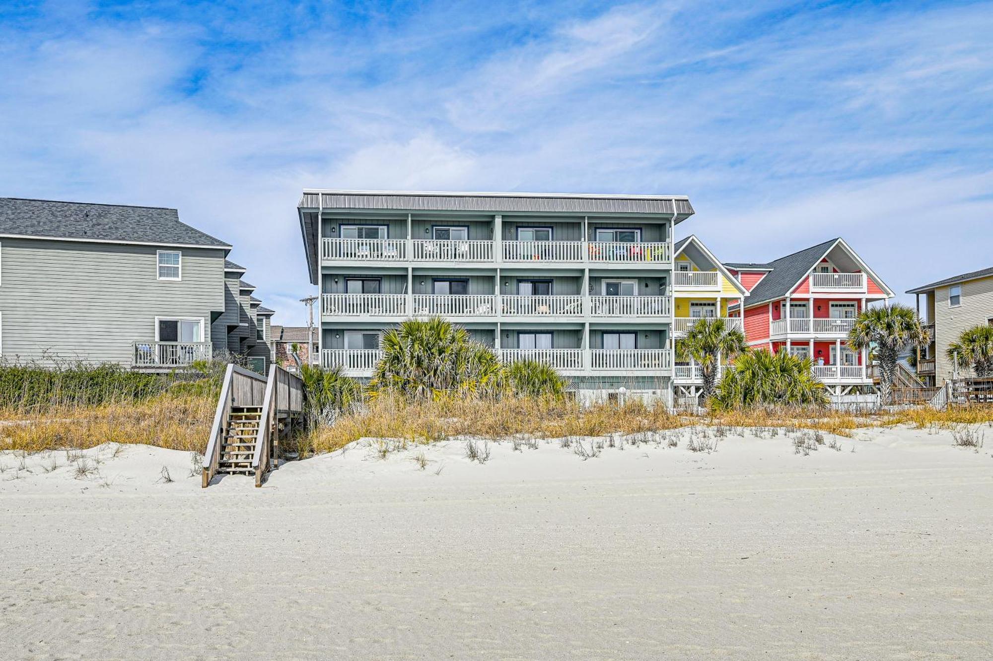 On-The-Beach Escape Oceanfront In Surfside! Myrtle Beach Eksteriør bilde
