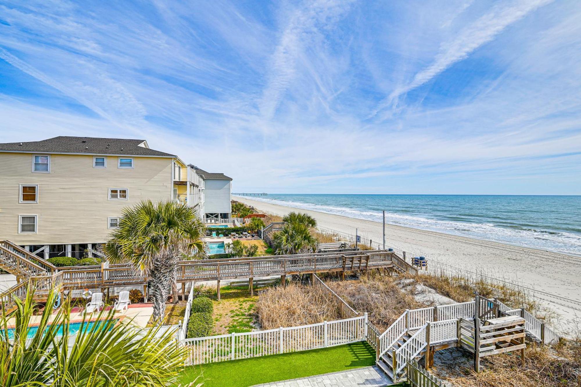 On-The-Beach Escape Oceanfront In Surfside! Myrtle Beach Eksteriør bilde