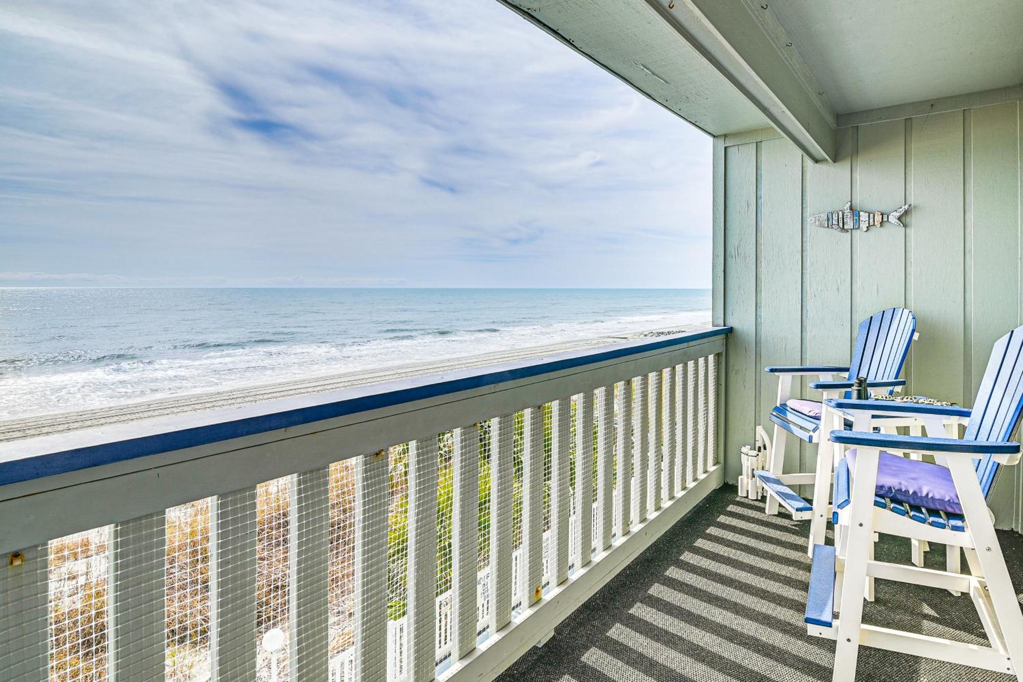 On-The-Beach Escape Oceanfront In Surfside! Myrtle Beach Eksteriør bilde