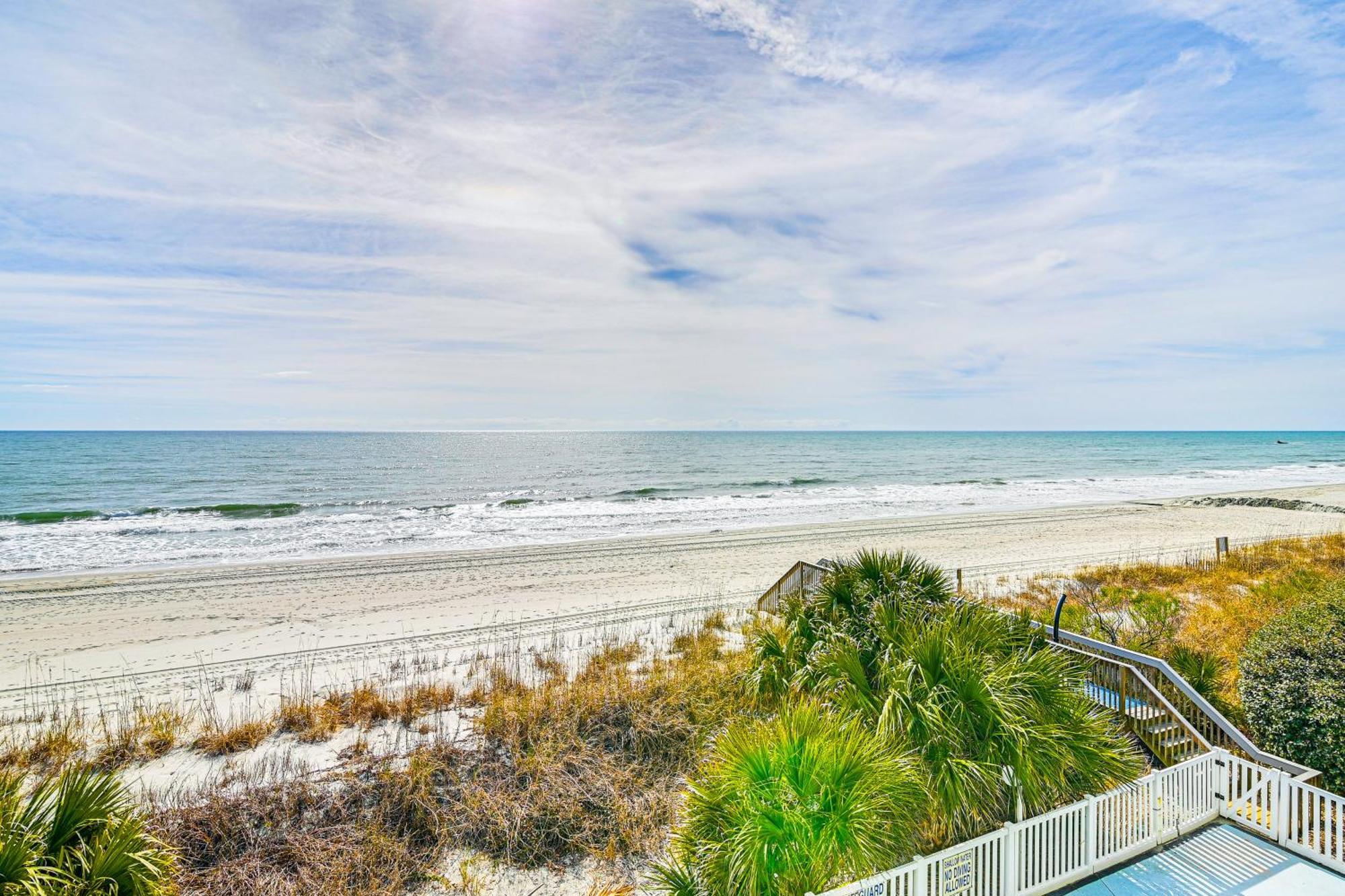 On-The-Beach Escape Oceanfront In Surfside! Myrtle Beach Eksteriør bilde